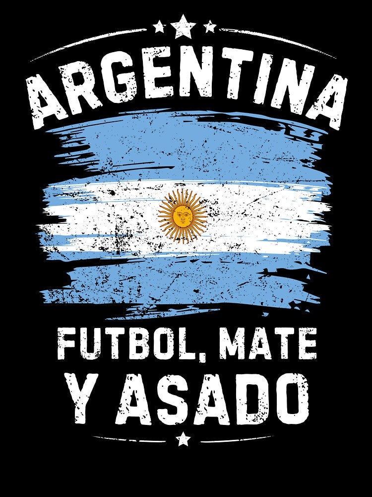 Argentina Shirt Futbol Mate Asado - Argentine Culture Soccer Fan Pride Tee. by JoseFrancese