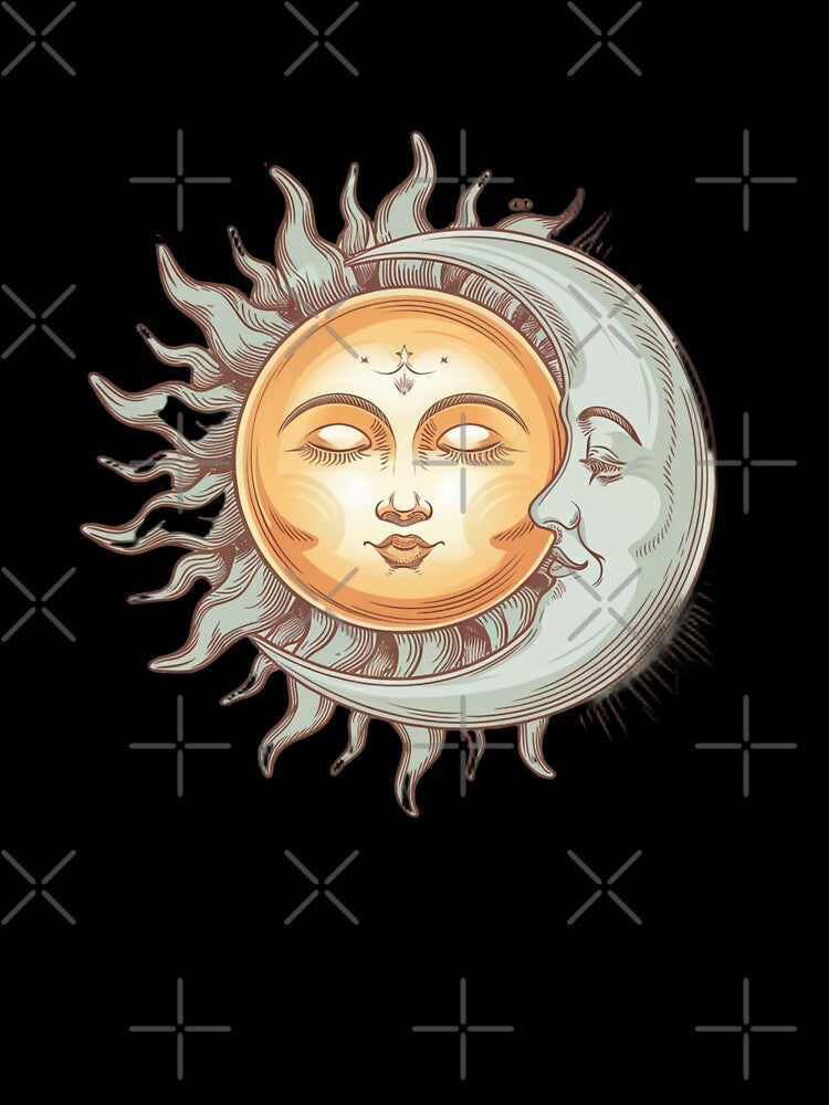 vintage sun and moon by Mateusz Majcherek