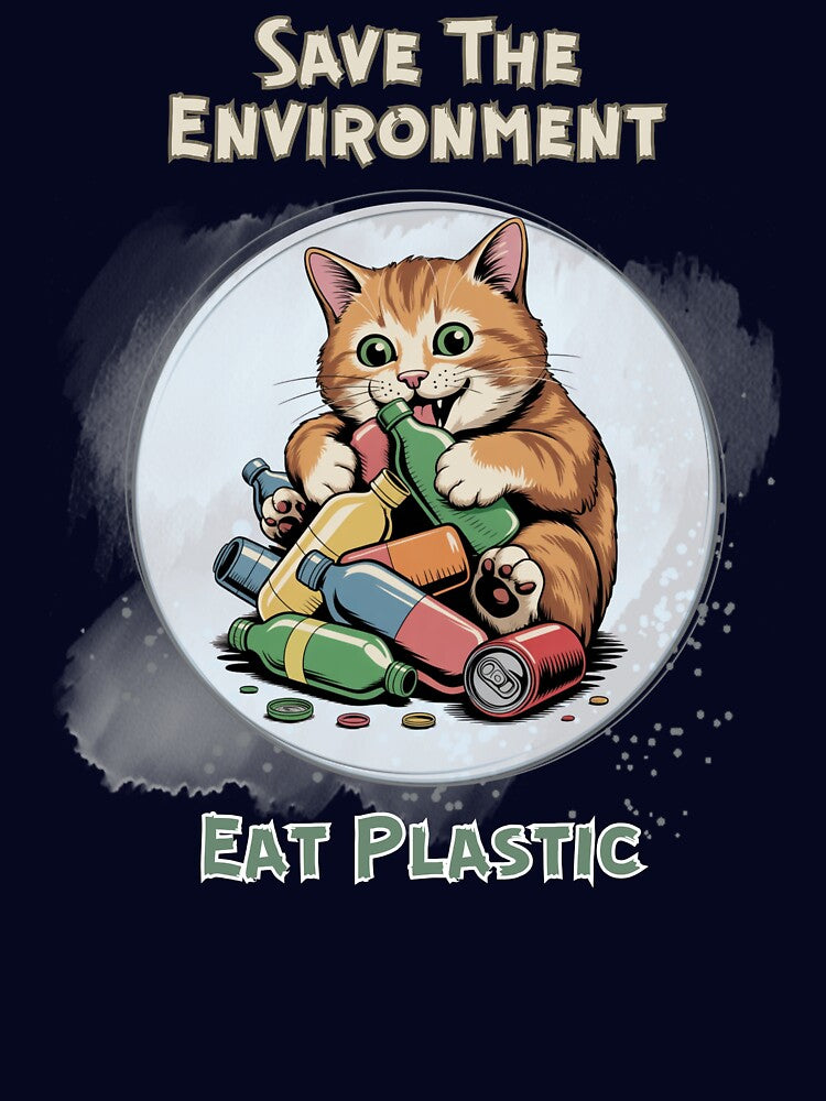 Save The Environment Eat Plastic by Artur-GrafiTee