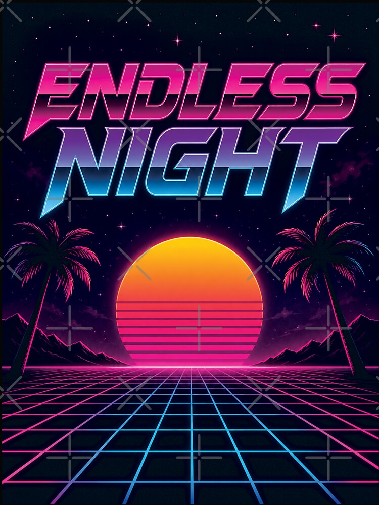 Retro Synthwave Shirt | Neon Sunset Vaporwave Tee | 80s Aesthetic Night Design by KAYJAY DESIGNS