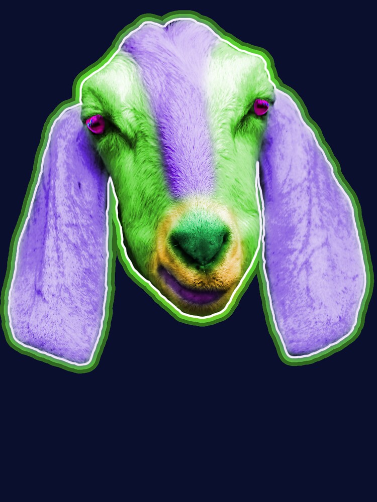 Billy Goat with Purple Ears by pcisbs