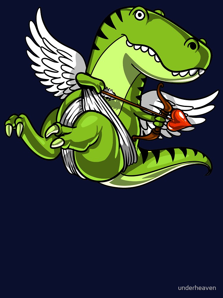 Cute T-Rex Dinosaur Cupid by underheaven