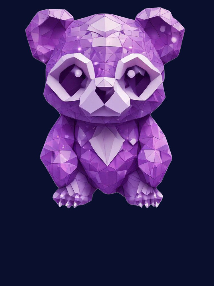 Purple Geometric Panda by pUNKnown