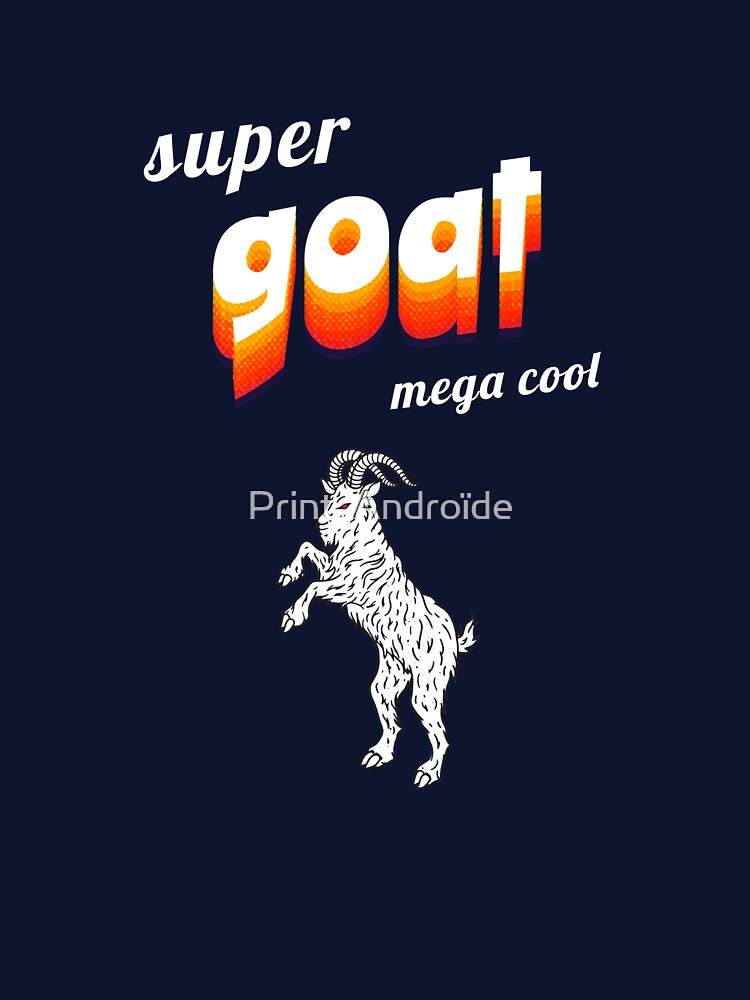 Super cool goat - goat and animal lover gift idea by Print  Androïde