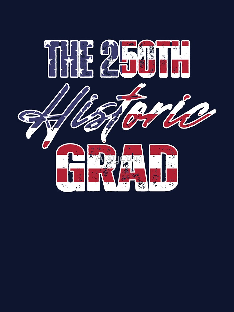Class of 2026 250th Anniversary Graduate Vintage USA Flag by Artycom