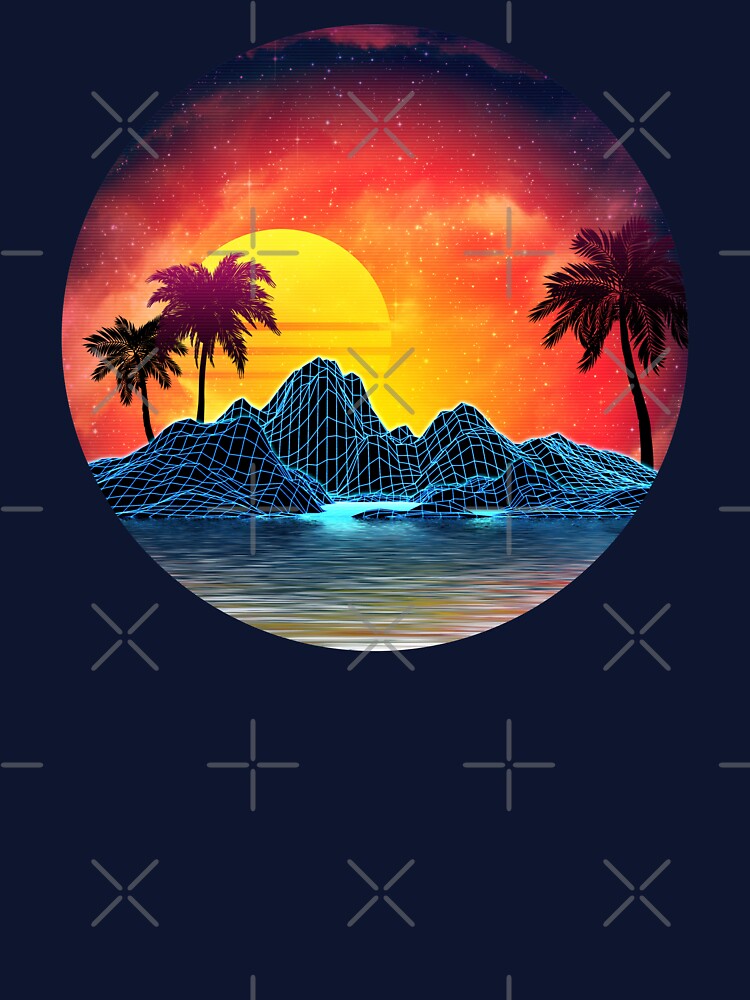 80s retro aesthetic vaporwave sunset by AnnArtshock