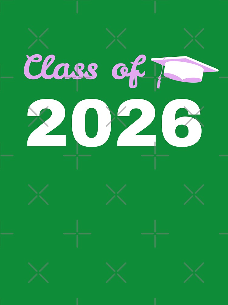 Class of Graduation Aesthetic Purple Cursive Typography by creativerooney