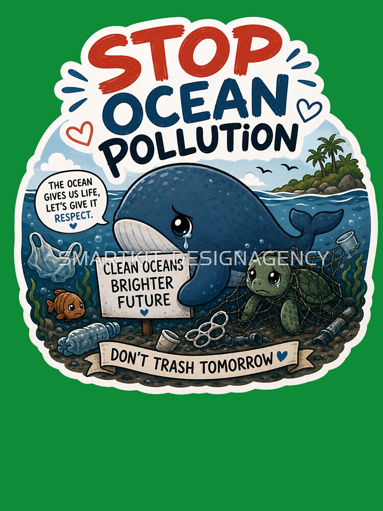Stop Ocean Pollution Save Whales by SMARTKIT  DESIGNAGENCY