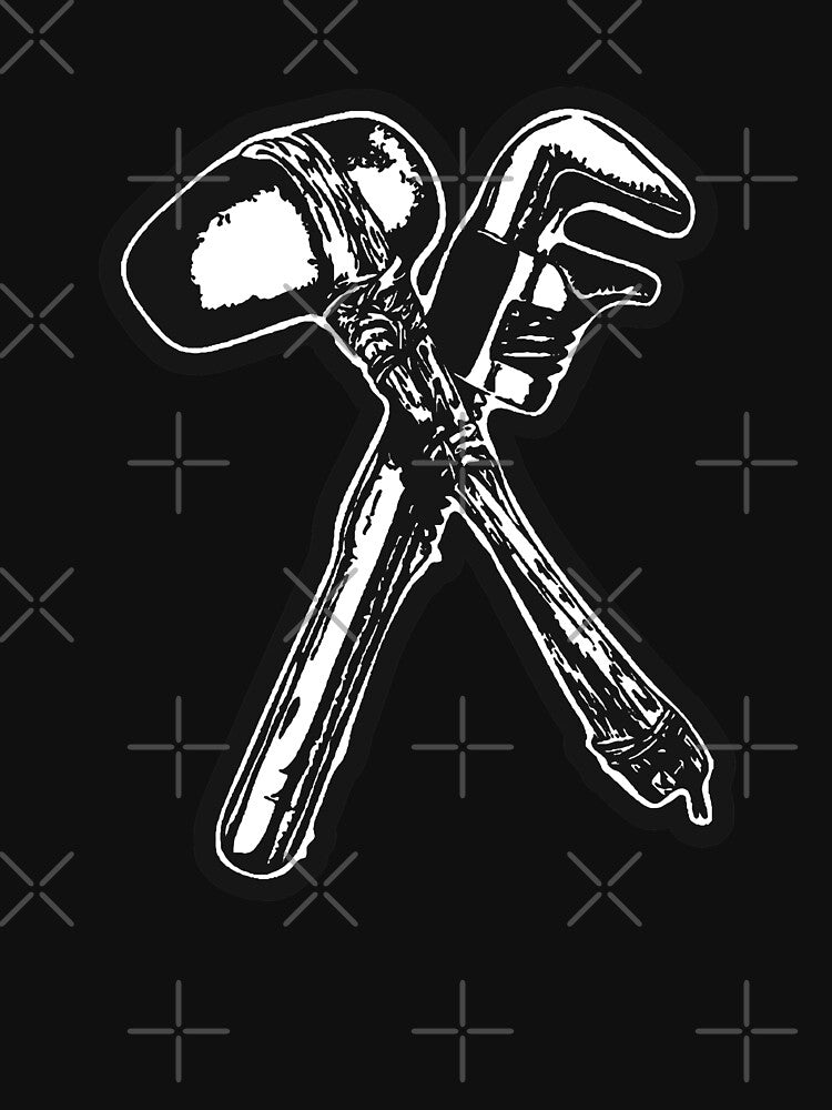 Earth First Wrench and Hammer Design - Vegan Environmental Green Activism by xJovialNightsx