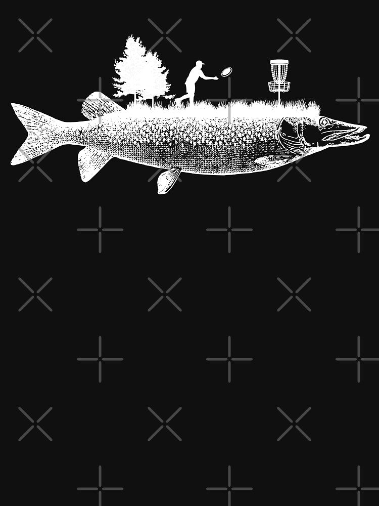 Trout Fishing Gift Disc Golf Fan Golfer Fisherman Golfing by jingdomdesgine