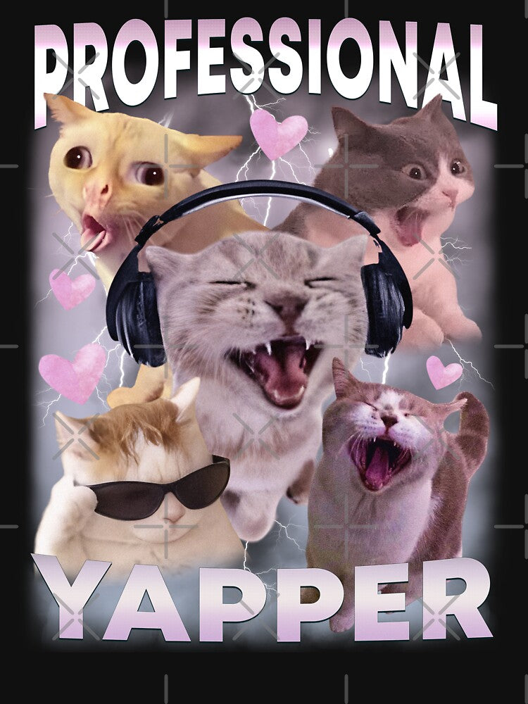 Cat Professional Yapper Funny Meme by BelkaMd
