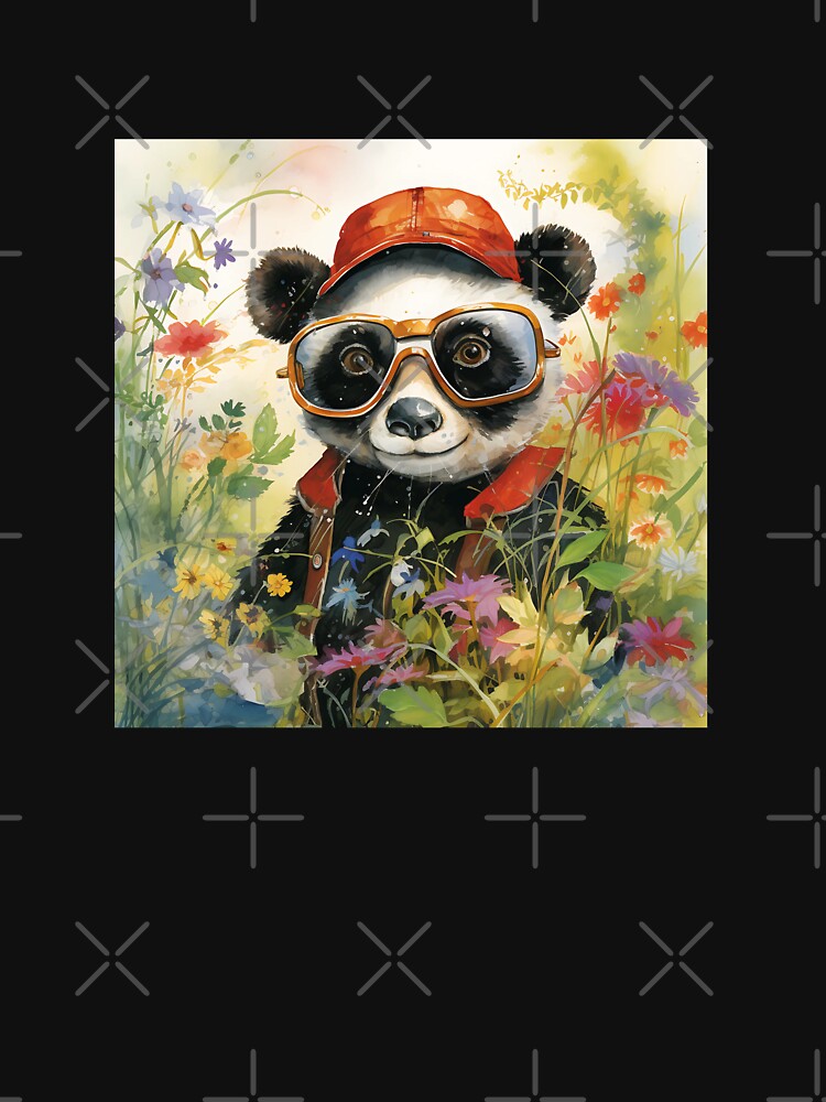 A PANDA WITH MODERN GLASSES by infinitearte