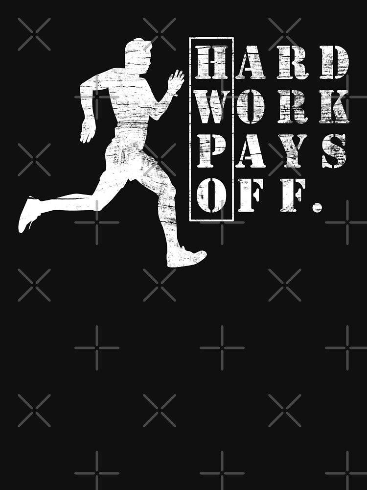HWPO Hard Work Pays Off Runner Running Man Marathon by grinta2021