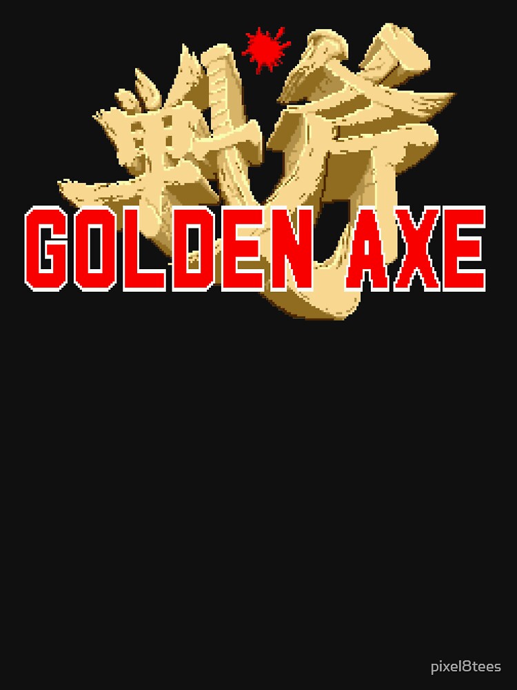 Golden Axe - Megadrive Title Screen by pixel8tees