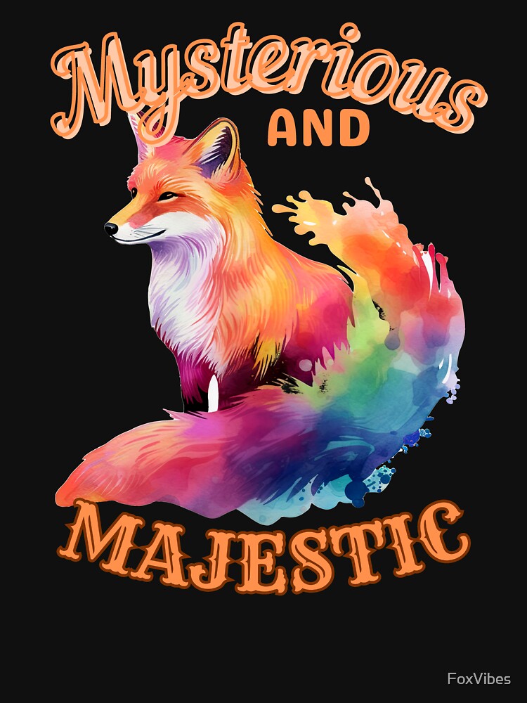Mysterious And Majestic. fox watercolor by FoxVibes
