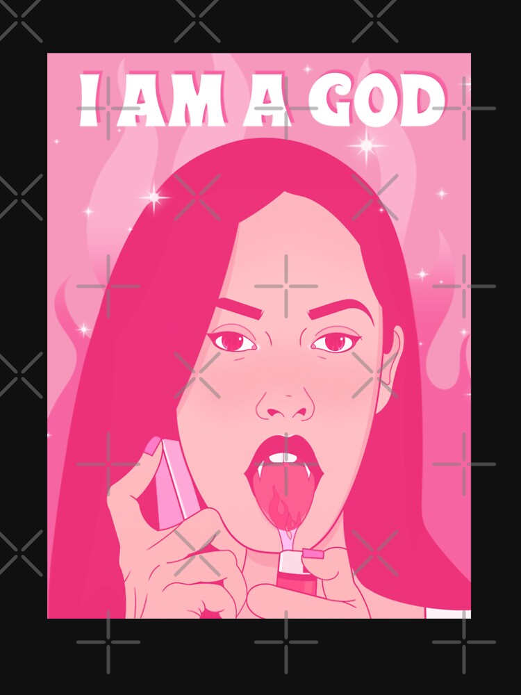 I Am A God Pink Glam Alternative Aesthetic Design by Juicy Drop