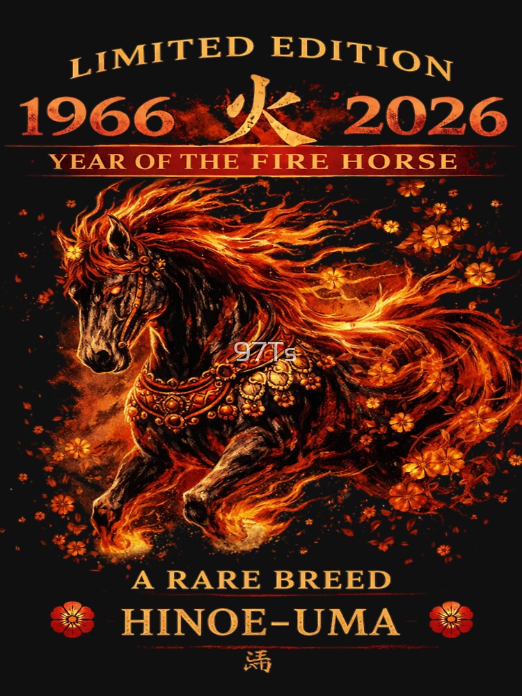 Elegant Fire Horse 1966–2026 Zodiac by 97Ts
