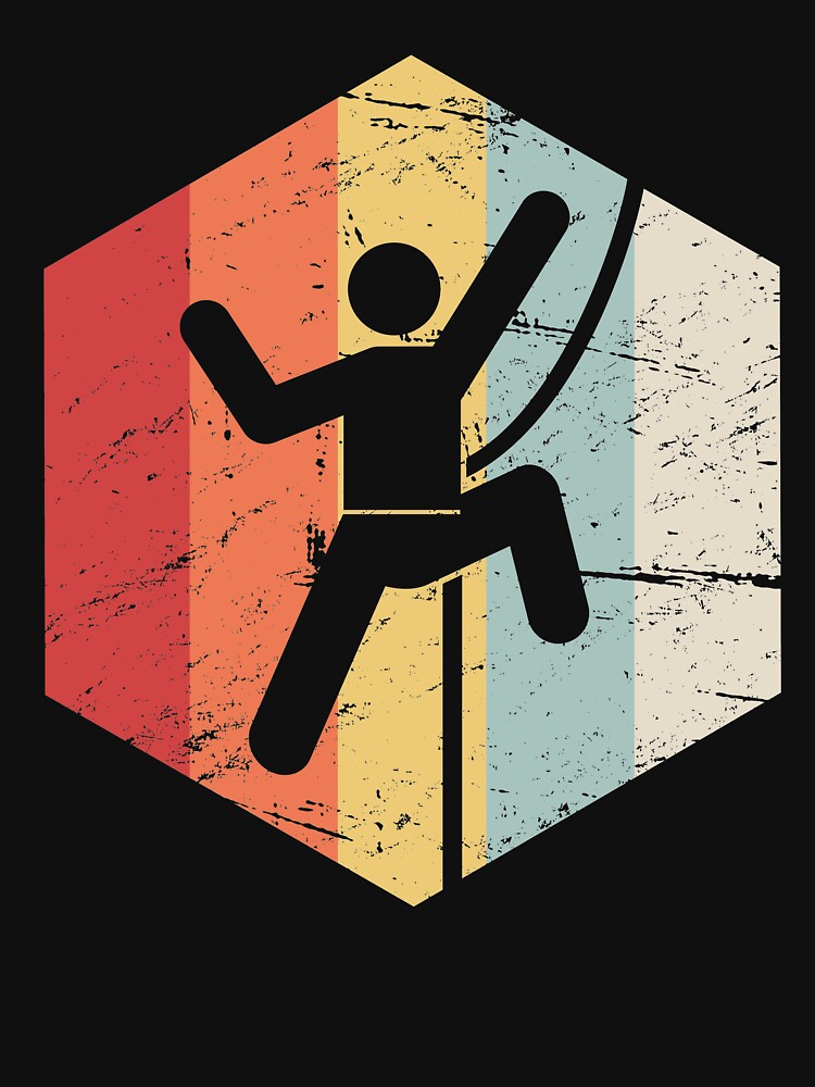 Vintage 70s Rock Climber Icon by Jam Jar