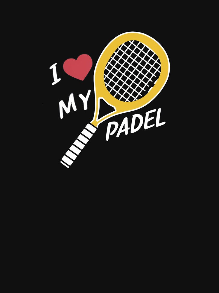 I love my Padel paddle racquet player lover by Minimal Mood