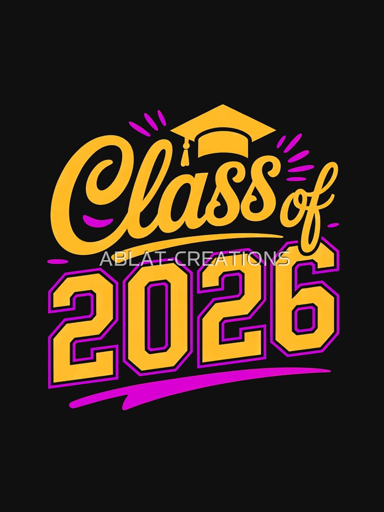 2026 Graduation Typography Design | Senior Graduate Gift by ABLAT-CREATIONS