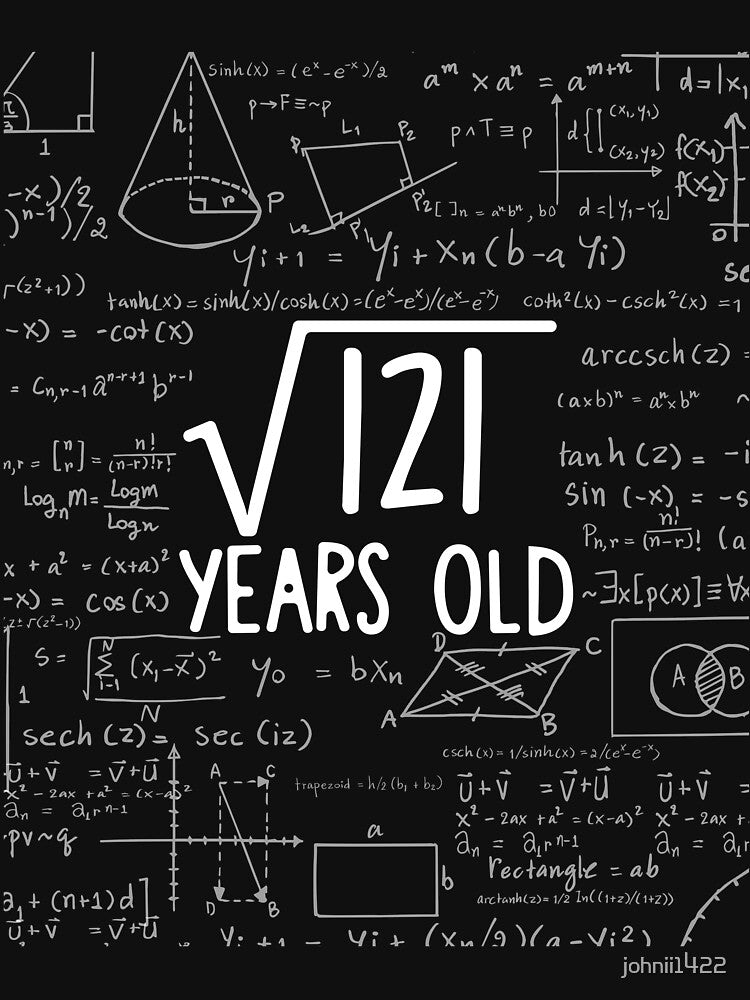 Square Root of 121: 11th Birthday gift | 11 Years Old Bday | 11th Bday gift ideas | eleventh years old Girls and Boys gift by johnii1422