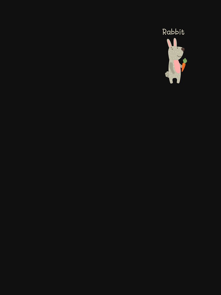 Rabbit with text, learn the animals by dornern