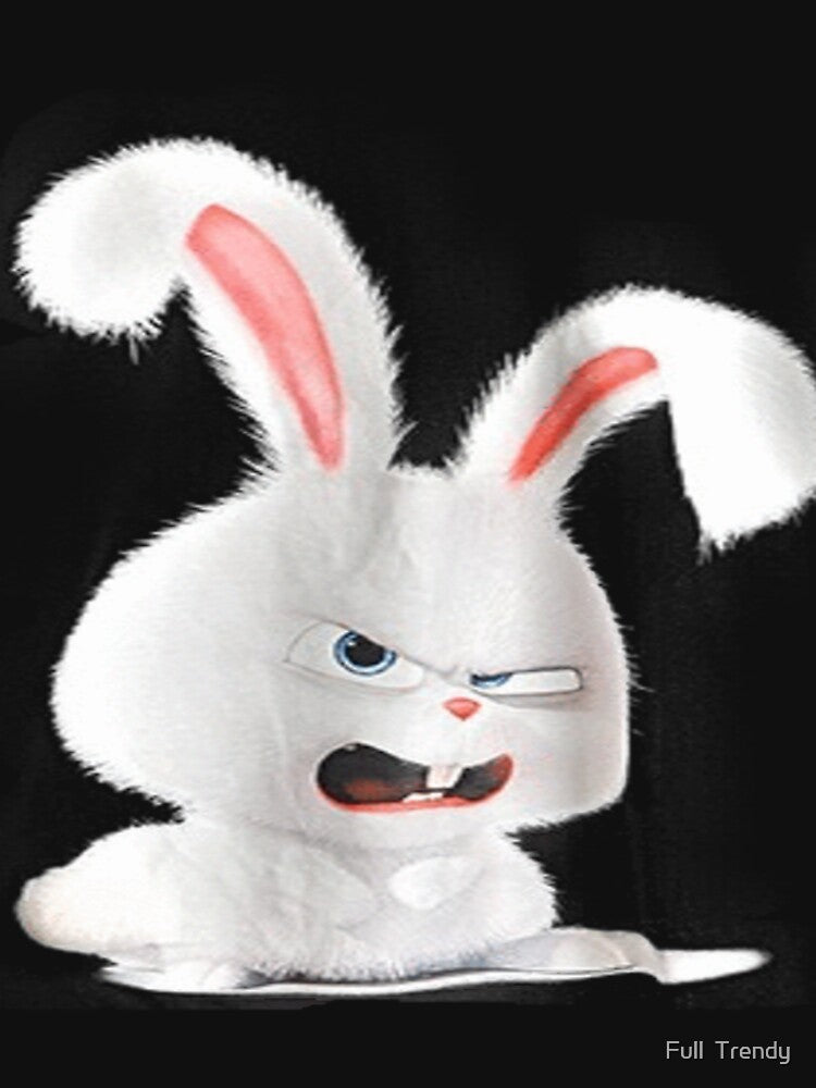 Angry Cute Bunny Rabbit Collection T.Shirts, Stickers, Long Sleeves and more! by Full  Trendy