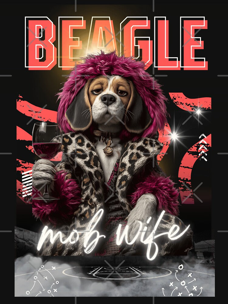 Beagle Mob Wife Glamorous Dog by SolaVault