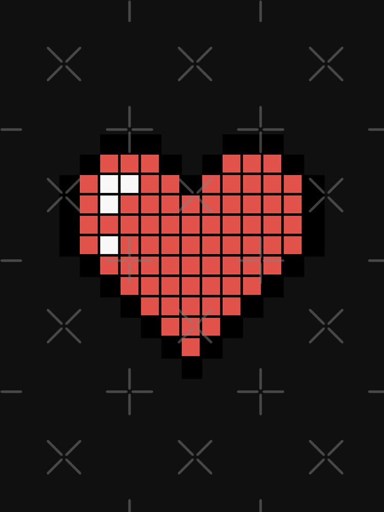 Pixel art heart by scofano