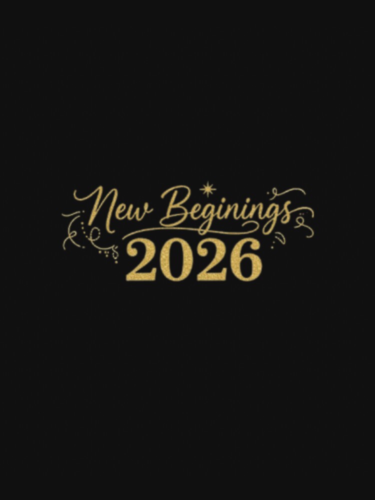 Elegant New Beginnings 2026 T-Shirt | Minimalist New Year Gift by Pixel Palette12