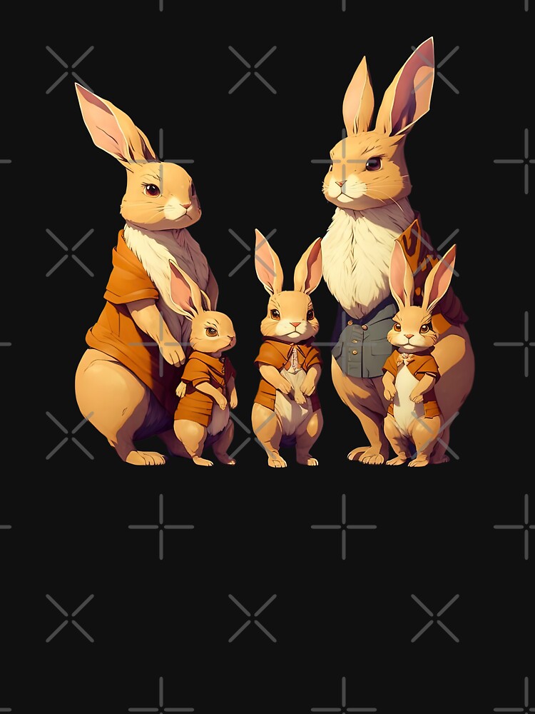Pet rabbit gift, family photo, group picture for rabbit lovers by AnimalArtPhotos