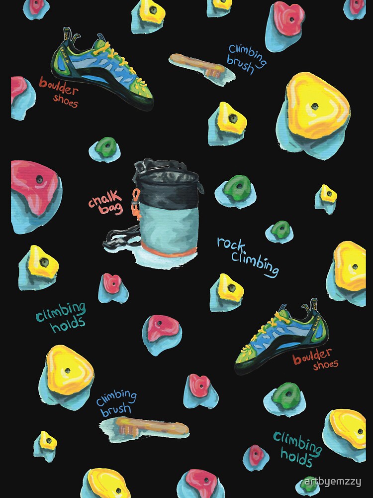 Bouldering Items Pattern by artbyemzzy
