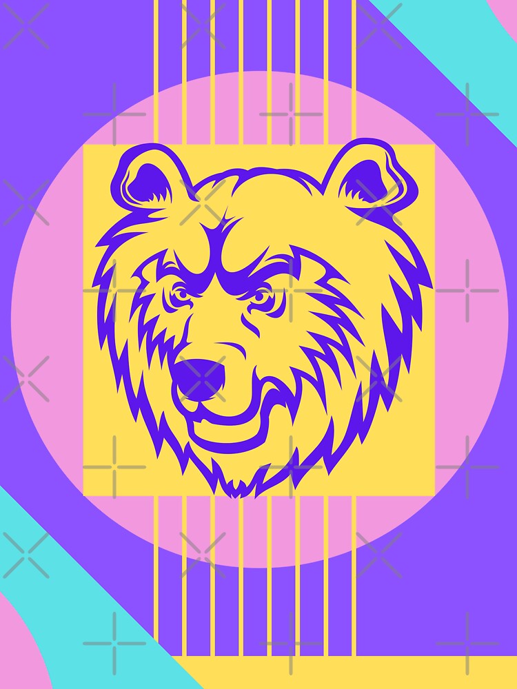 Bear Color Block Art by BeeMeCreative