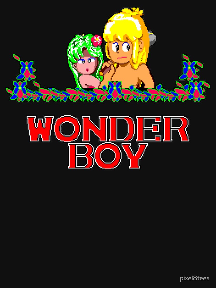 Wonder Boy - Title Screen by pixel8tees