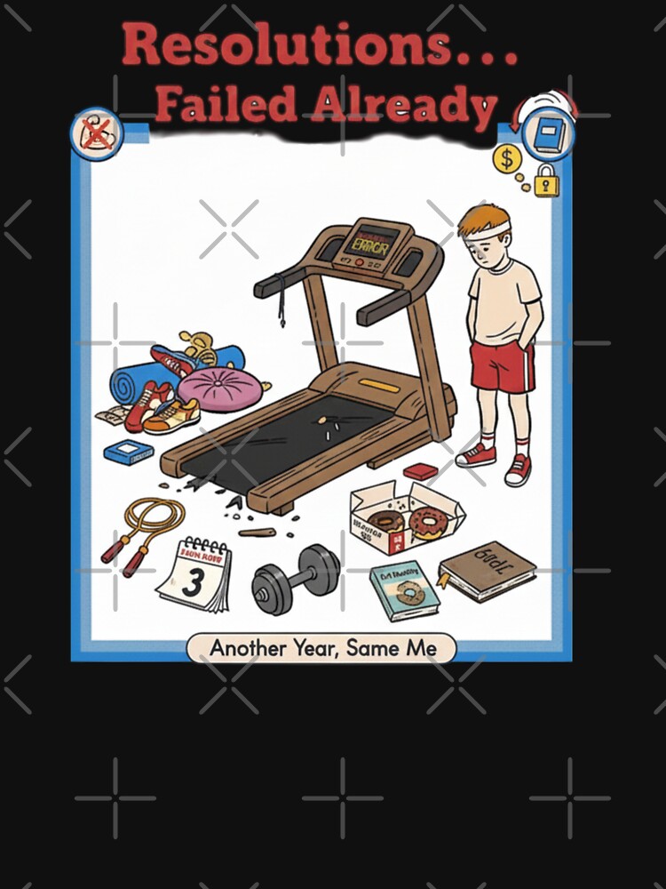 Funny New Year Resolution Fail 2026 by BoringClothes
