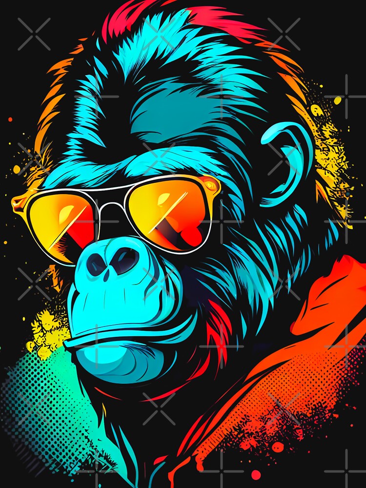 Gorilla colorful by Creative  Visions