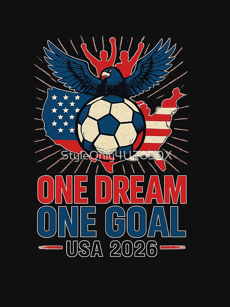 World Cup 2026 Circular T-Shirt Design – Welcome to the USA with National Flags by StyleOnly4U2030X