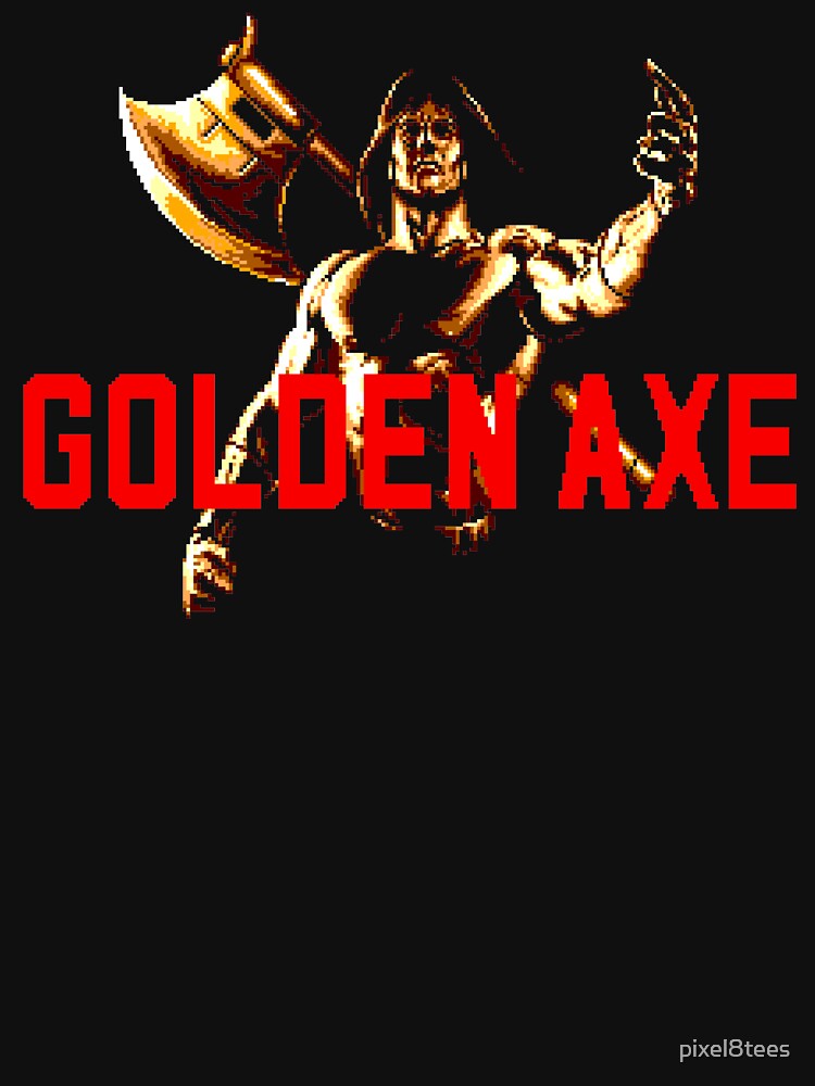 Golden Axe - Master System Title Screen by pixel8tees