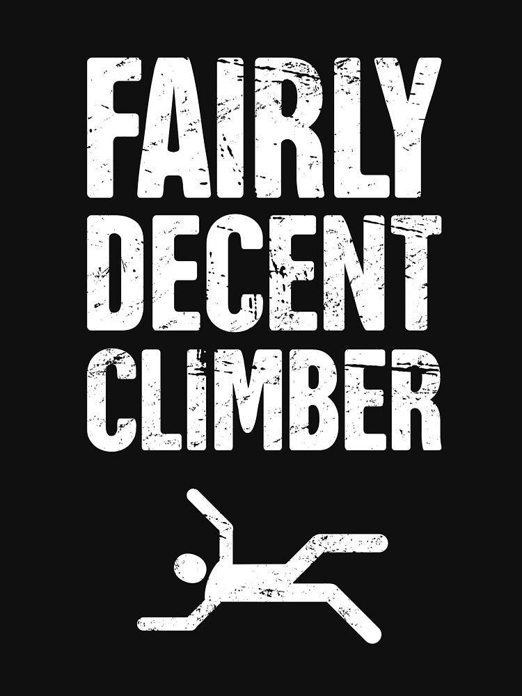 Fairly Decent Climber - Rock Climbing Design by Jam Jar