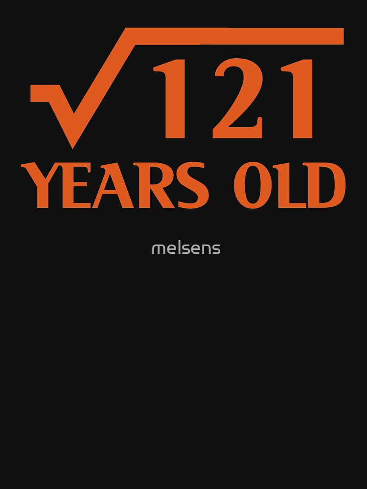 11th Happy Birthday Art 11 Years Old Square Root of 121 by melsens