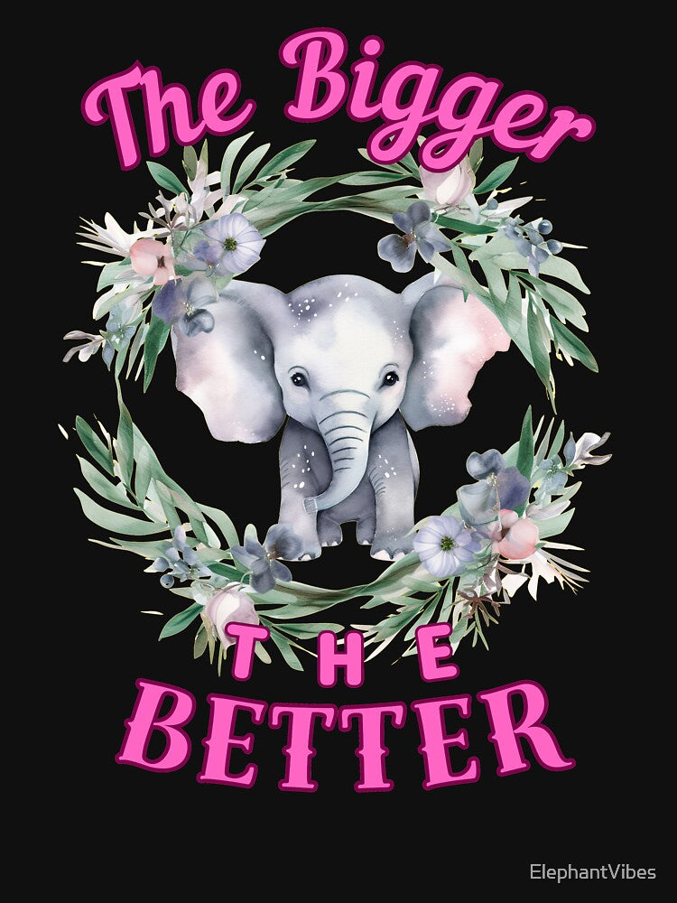 The Bigger, The Better. elephant head by ElephantVibes