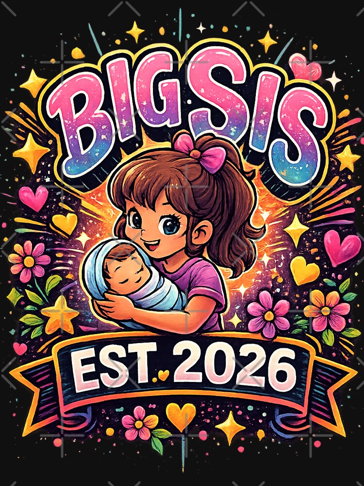 BIG SIS – EST. 2026. T-Shirt by NAJURE