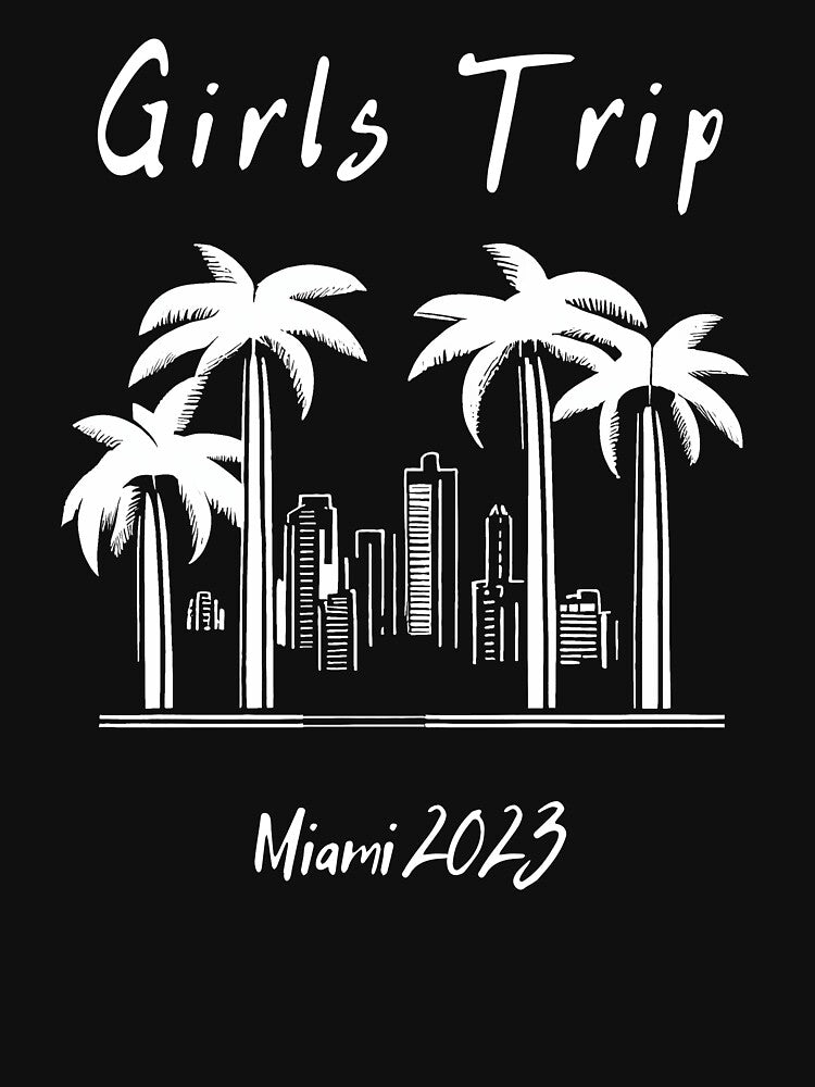 Girls Trip to Miami 2023: Glamorous Miami, Palm Trees, simple design, minimalist shapes with clean lines, modern and elegant look, stylish and classic appeal (15) by TourDePassion