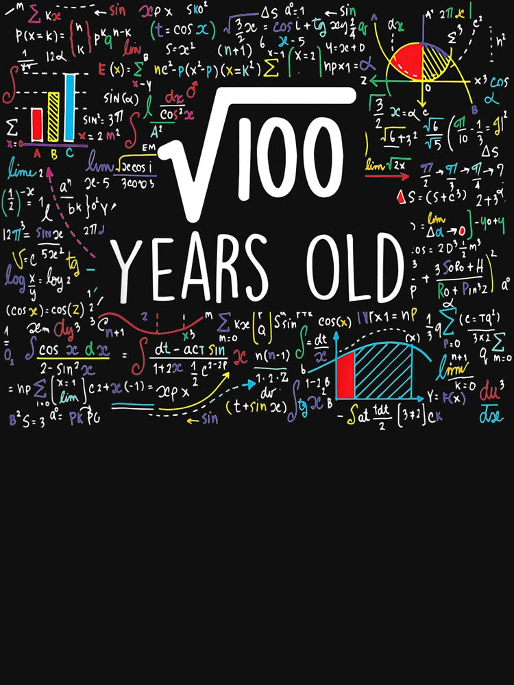 Kids Square Root Of 100 - 10Th Birthday 10 Years Old by HillyArts