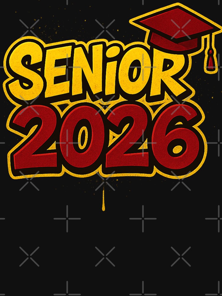 Senior 2026 Graduation Graffiti Style T-Shirt by Mewra
