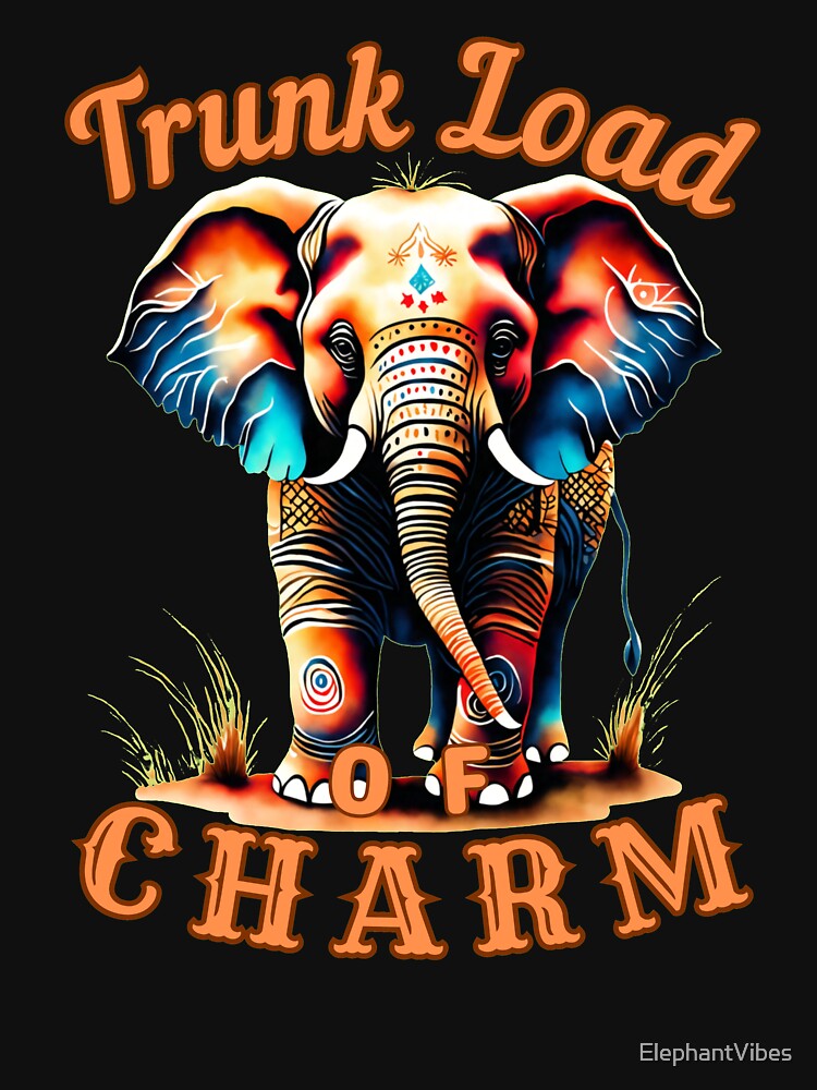 Trunk Load of Charm. elephant portrait by ElephantVibes