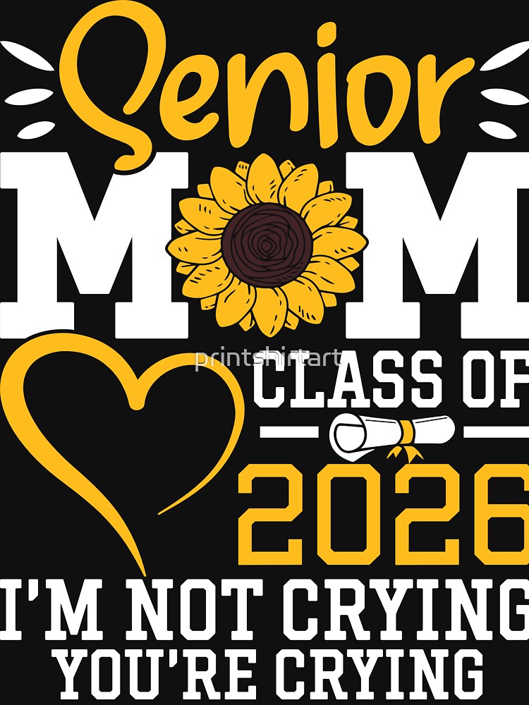 Senior Mom 2026 Shirt, Proud Mom of Class of 2026 T-Shirt, Graduation Mom Tee, Class of 2026 Family Shirt, High School Senior Mom Gift by printshirtart