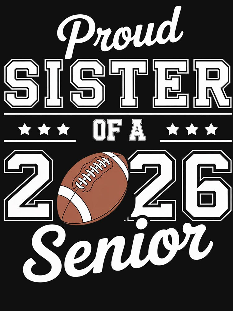 Senior Football Sister Class Of 2026 Graduation by StephenDDArt
