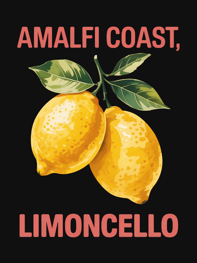 Amalfi Coast limoncello stamp tomato girl Italian summer by papertaless