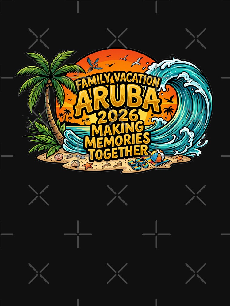 tropical aruba  family getaway 2026 beach memory art by ArtDesignTp